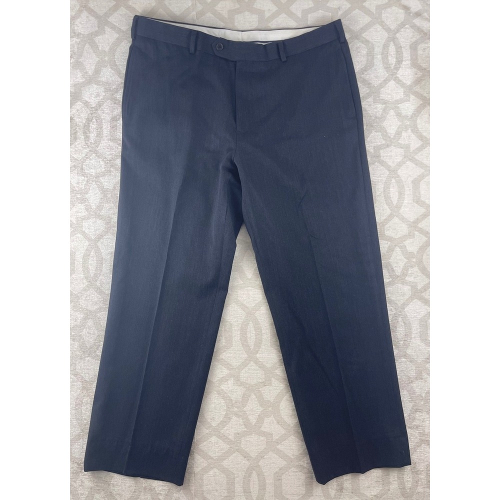 Brooks Brothers 1818 Madison Men 38x30 Dark Gray Excellent Wool‎ Dress Pants